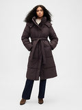 Belted Long Puffer Coat