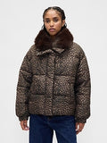 Faux Fur-Trim Puffer Jacket